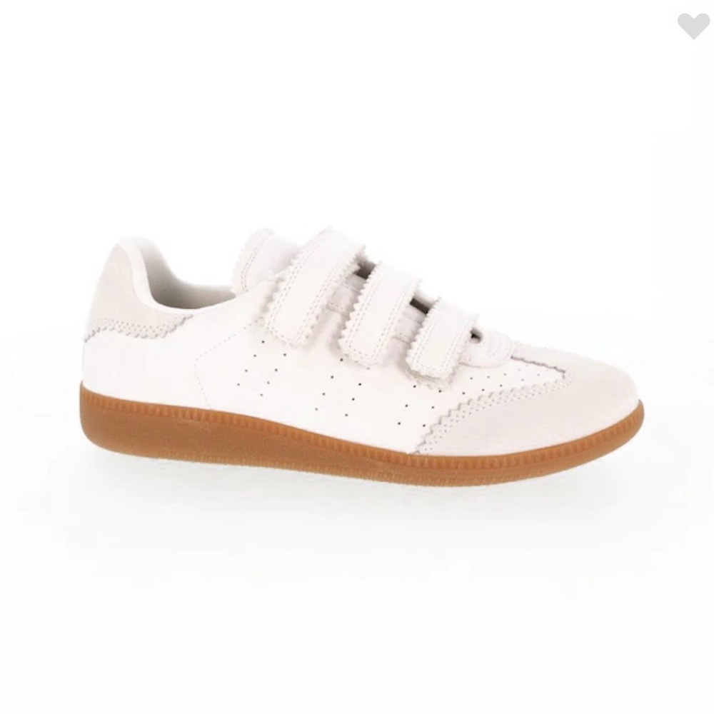 Women's Seena  White Velcro Sneakers size 37 or 6.5